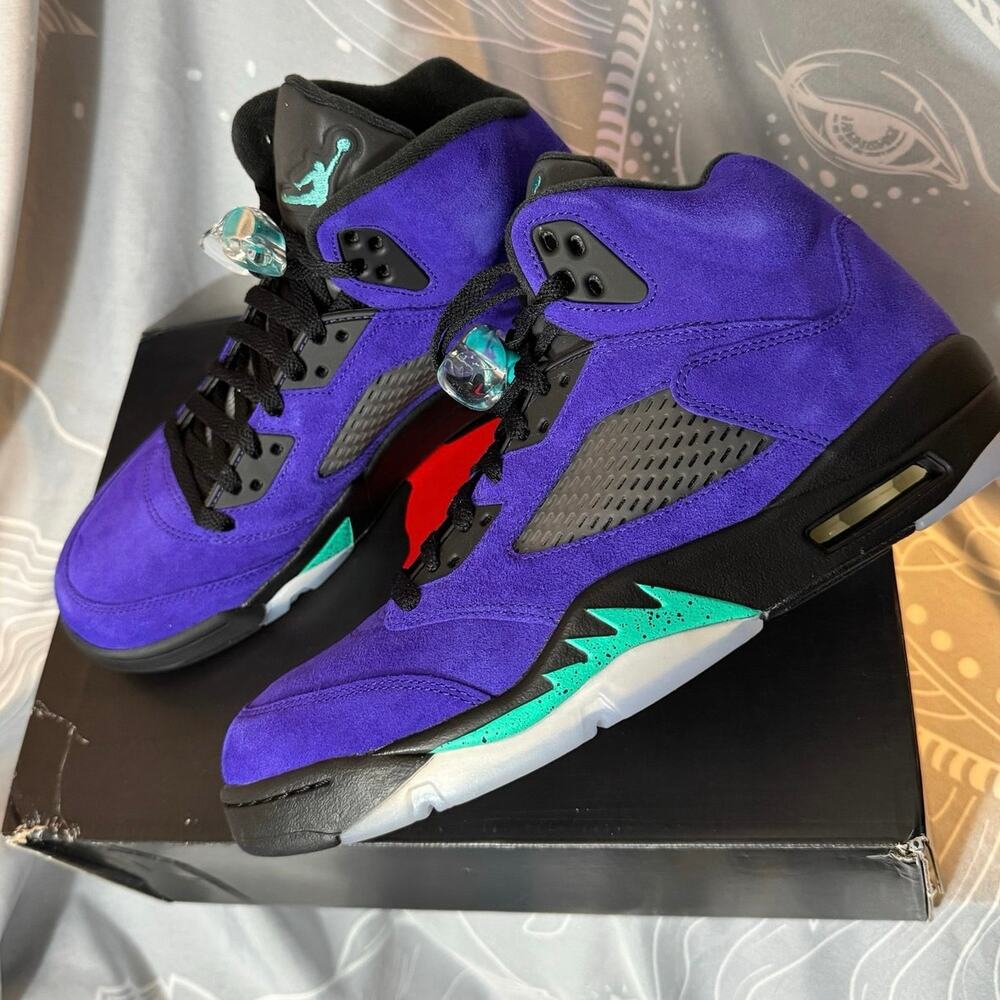 •NEW• Jordan 5 Alternate Grape Sneaker • 8.5M/10W Deadstock w/ OG Box 136027-500